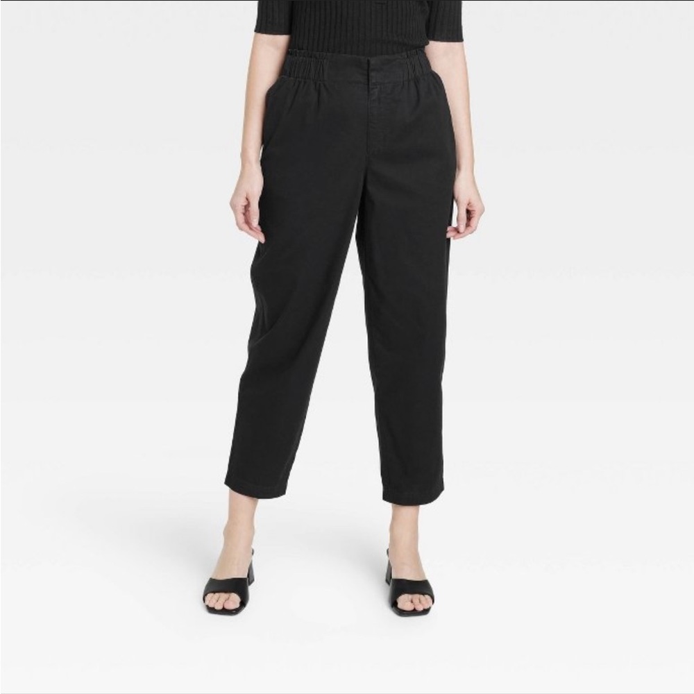 Women’s High-Rise Tapered Ankle Chino Pants